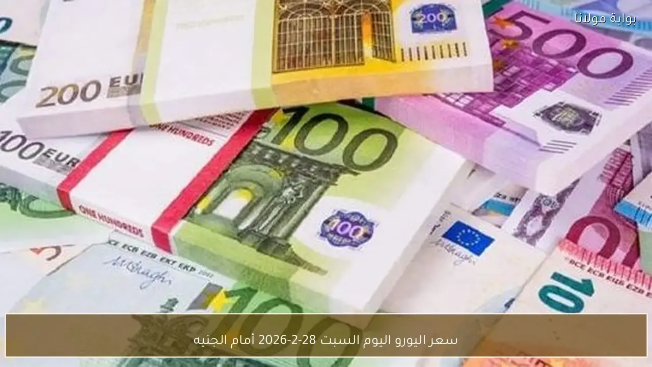 تطورات جديدة في سعر اليورو أمام الجنيه المصري خلال تعاملات السبت 28-2